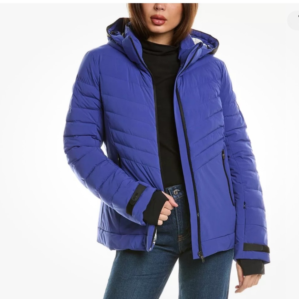 Post Card Zermatt Quilted Ski Jacket in deep royal blue NWT
